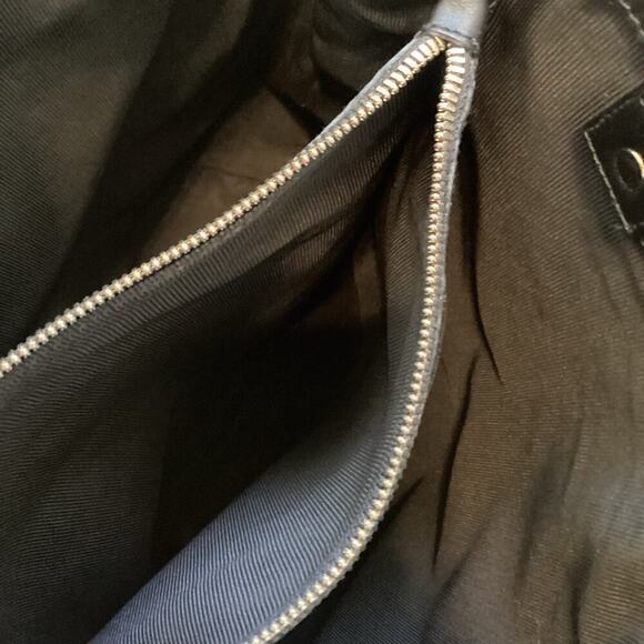 FURLA BLACK SIDE ZIP LEATHER TOTE - Picture 12 of 12